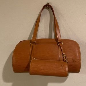 Louis Vuitton Epi leather Soufflot w/pouch